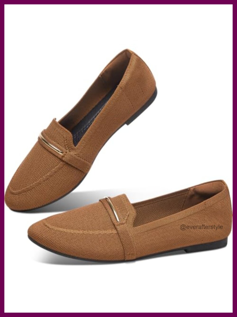 Women's Knit Loafer Flat Mesh Slip On Comfortable Round Toe Flexile Ballet Flats